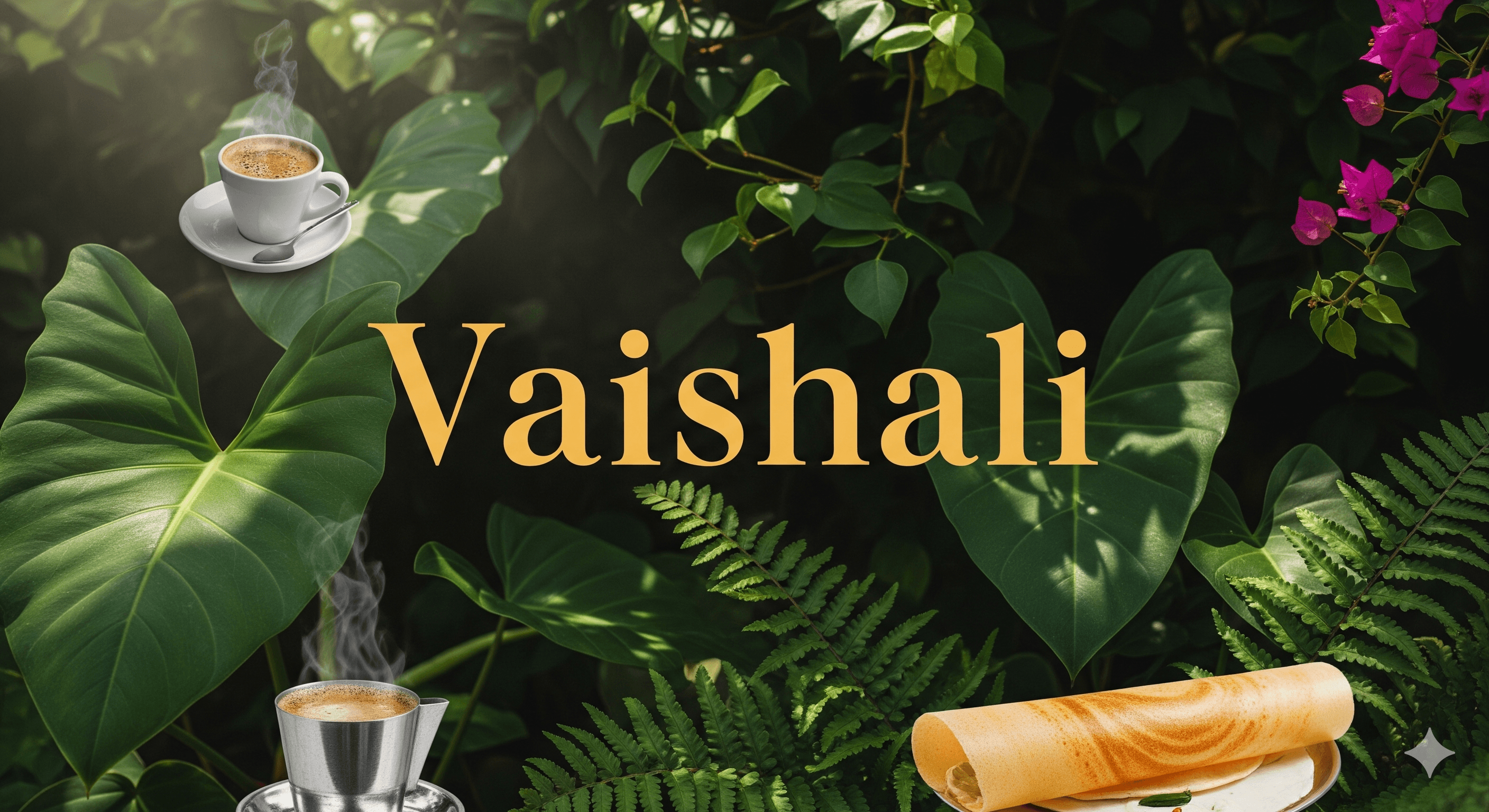 Vaishali Restaurant - Premium South Indian Cuisine Branding